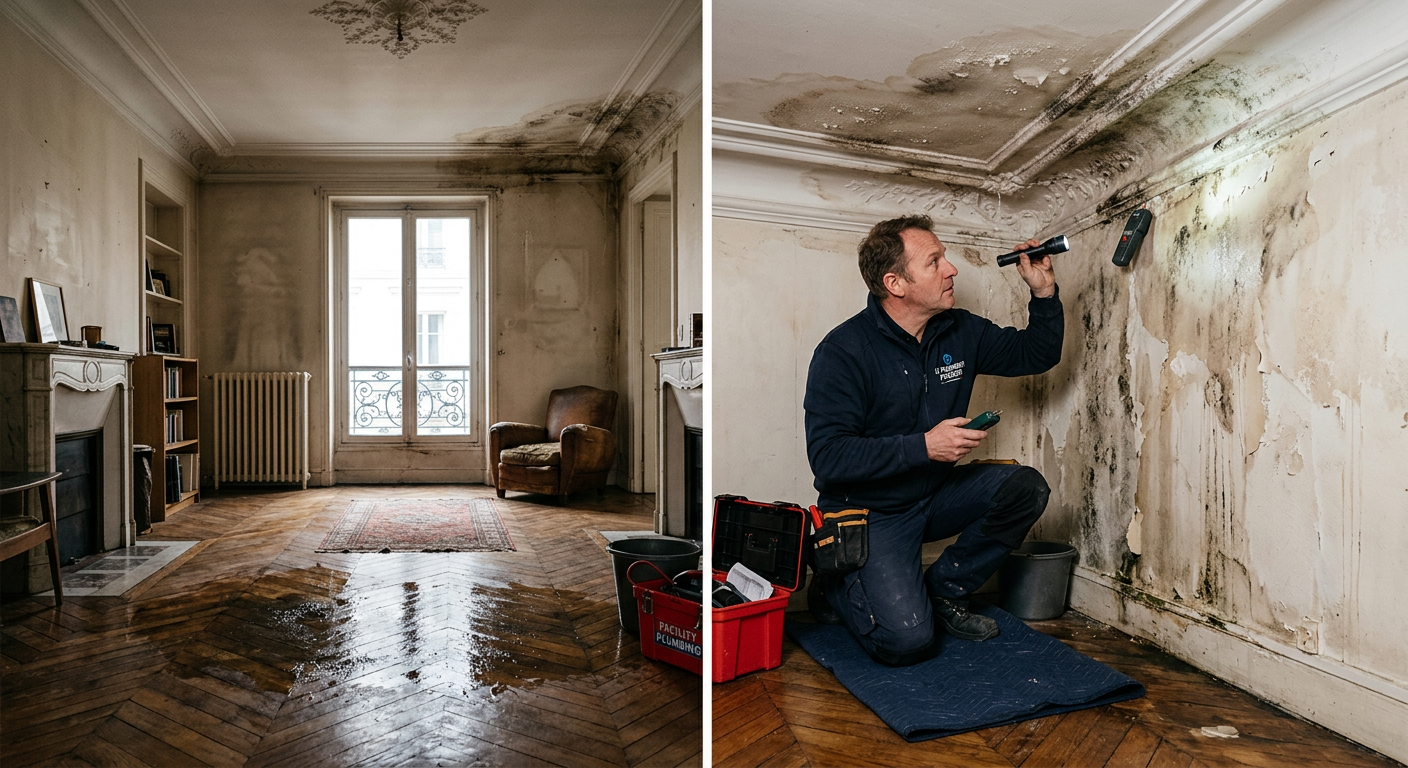 intervention dégât des eaux Guyancourt 78